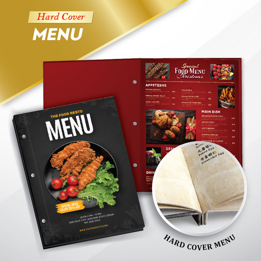 Hard Cover Menu