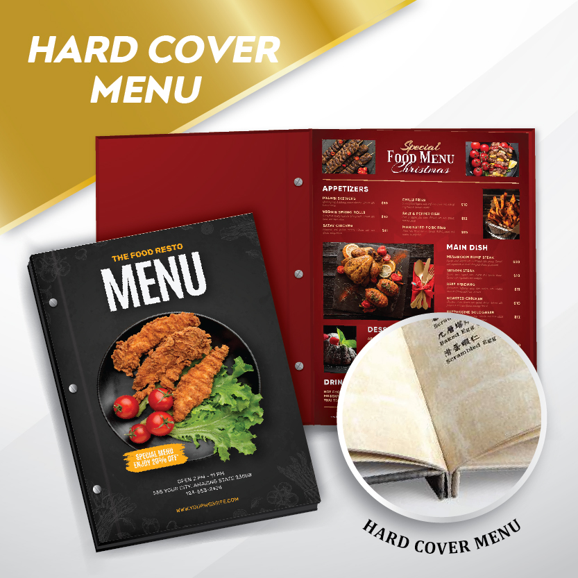 Hardcover Menu