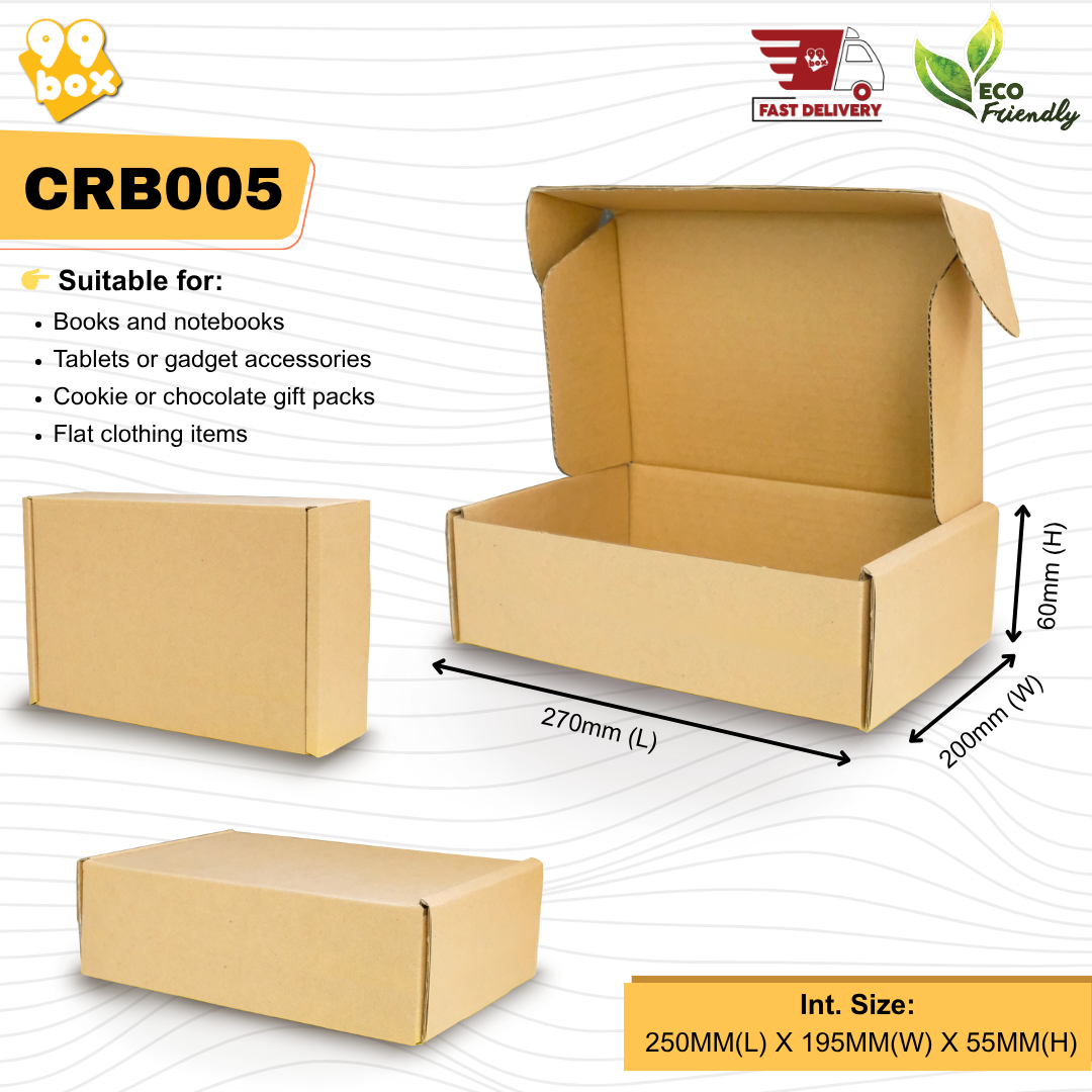 CRB005 - 270mm(L) x 200mm(W) x 60mm(H)