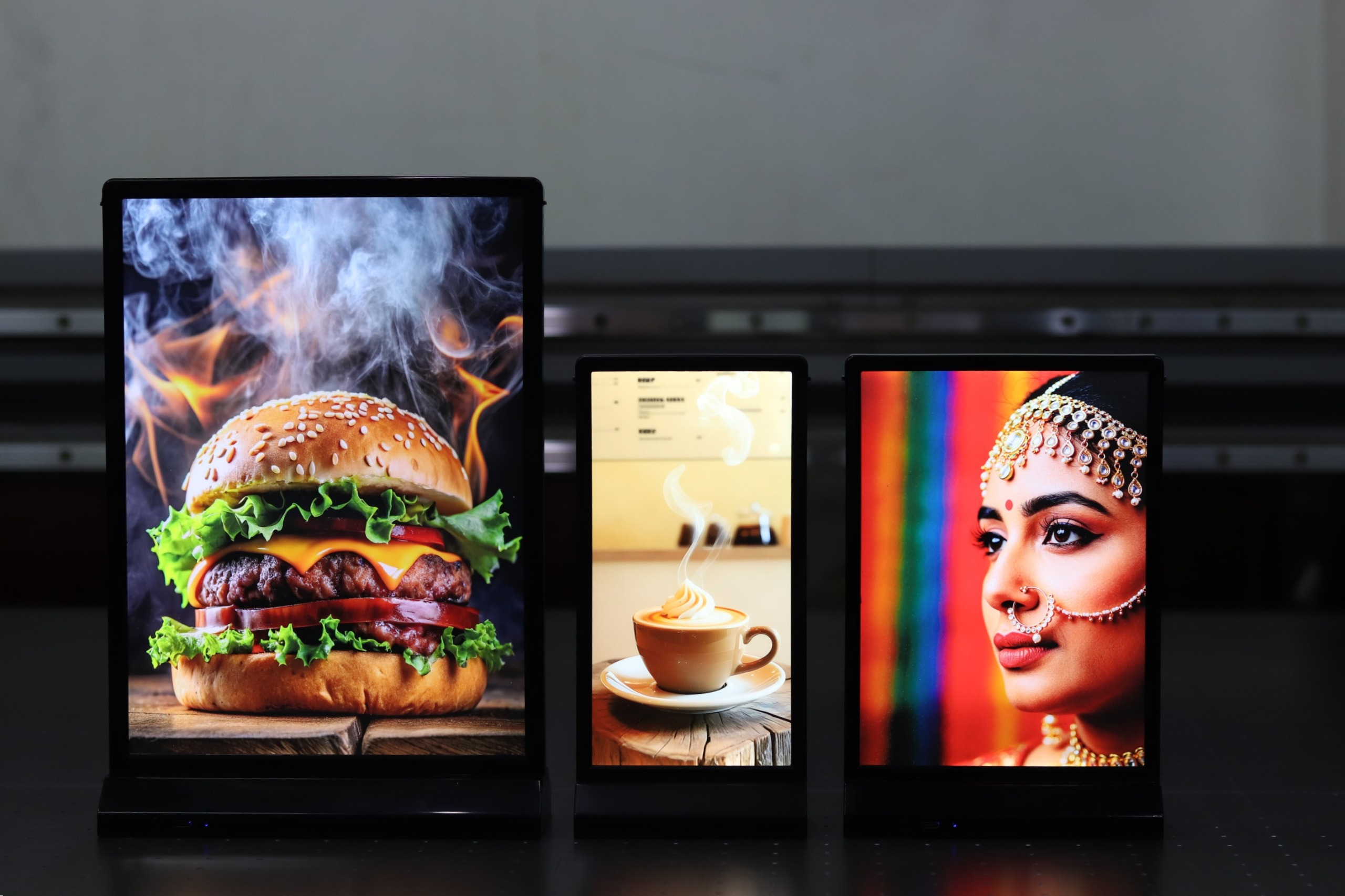 Led Table Frames GlowFrame Duo - Rechargeable Double-Sided LED Tabletop Frame ...