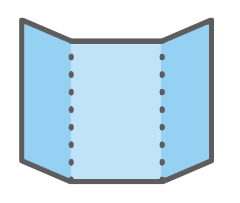 6pp A4 Roll-fold A4