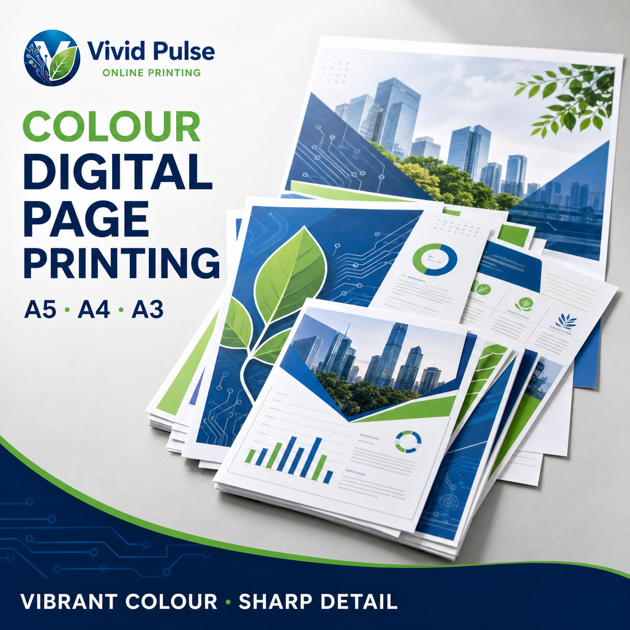 Color digital printing for internal pages