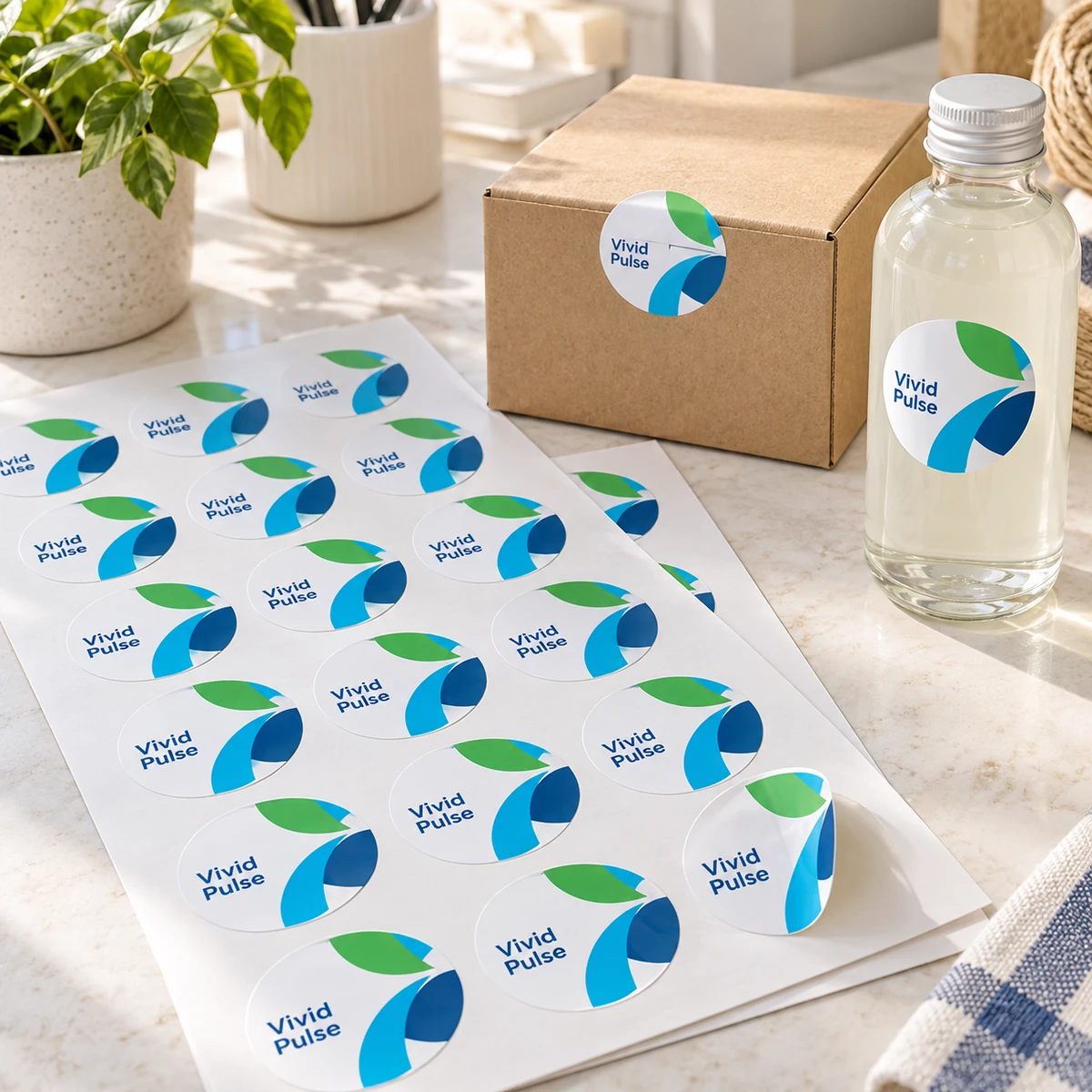 Adhesive Sticker Printing - Standard Sizes