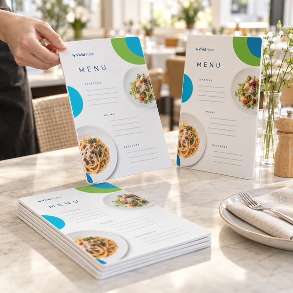 Custom PVC Menu Printing
