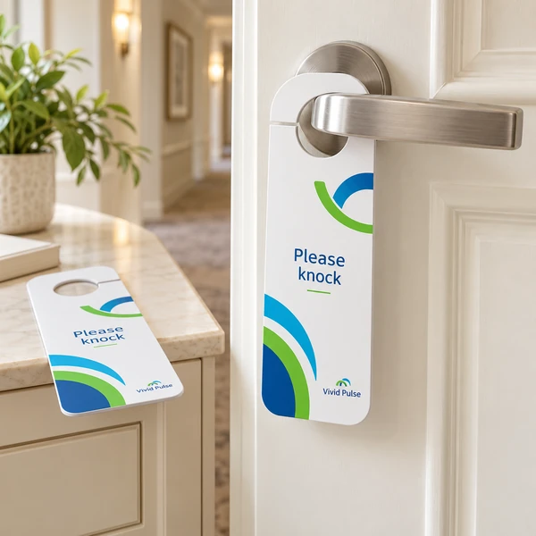 Custom Round PVC Door Hanger