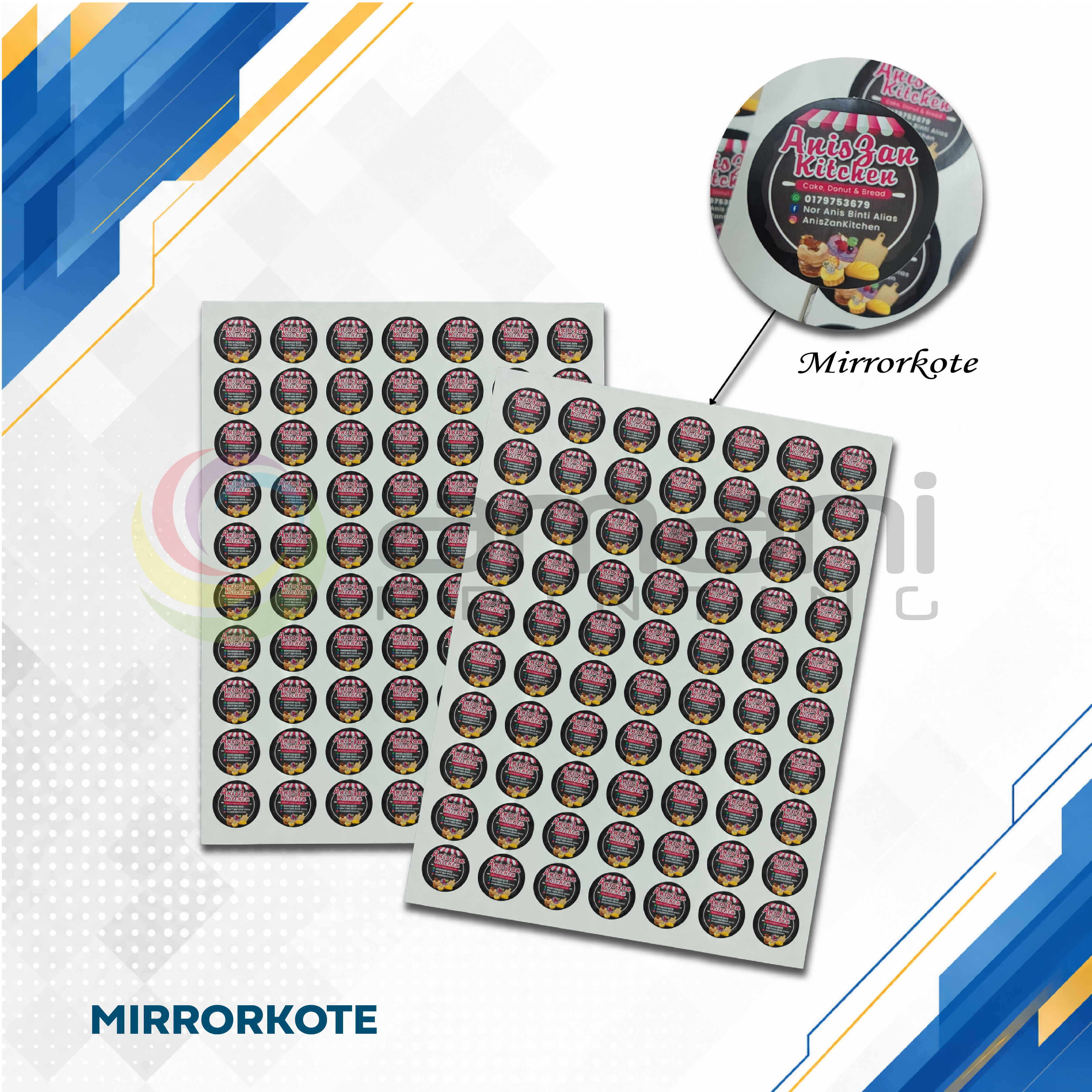 Mirrorkote Sticker