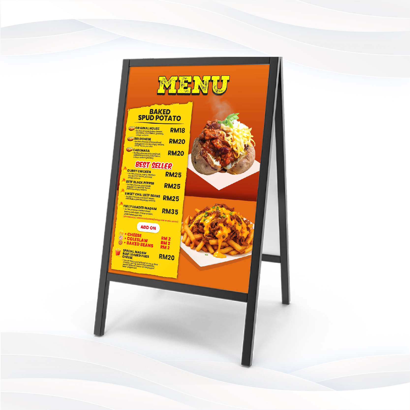 Isaboard Stand A Board Stand - Apex Printing Sdn Bhd