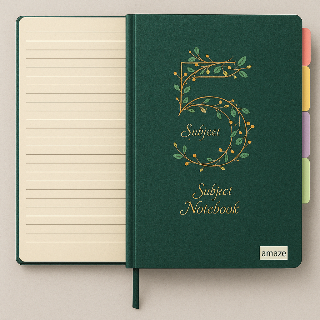 5 SUBJECT NOTEBOOK – 5S M-1 Metallica Series