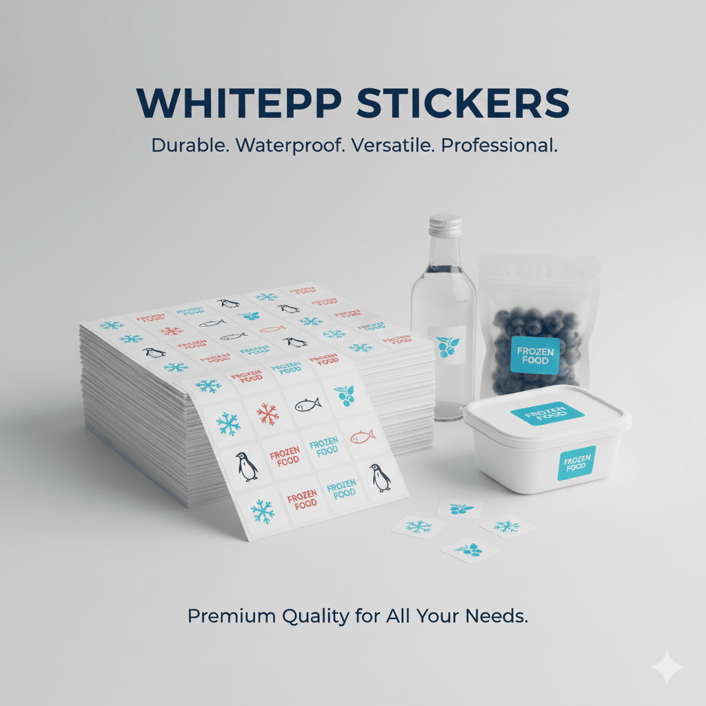WhitePP Sticker – Waterproof Vinyl