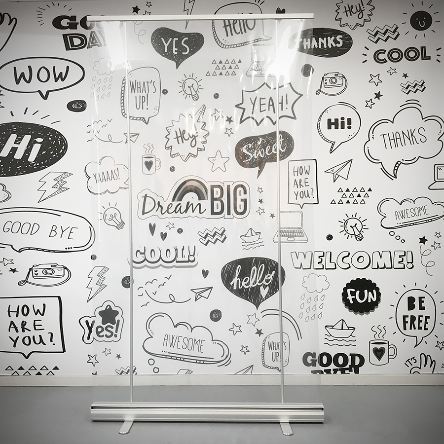 Mobile Sneeze Guard / Protection Screen