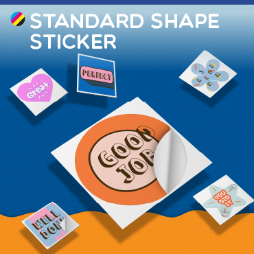Standard shape sticker