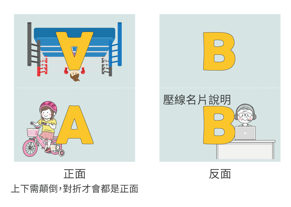 數位壓線名片說明