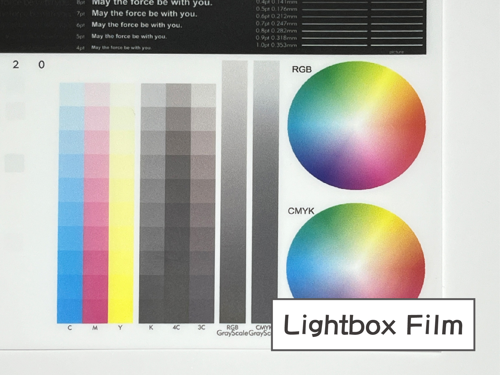 Lightbox film