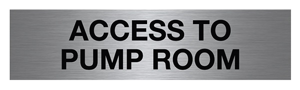 Access to Pump Room