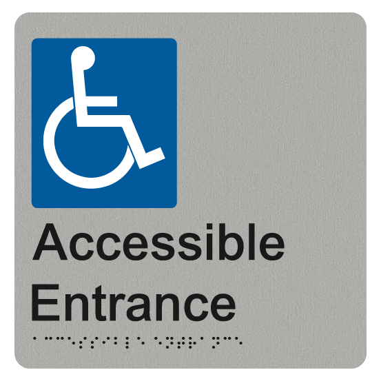 Accessible Entrance LH/RH Accessible Entrance Sign