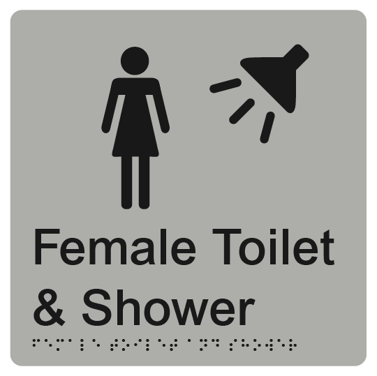 Female Toilet & Shower Signs