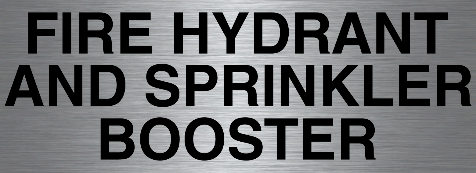 Fire Hydrant and Sprinkler Booster