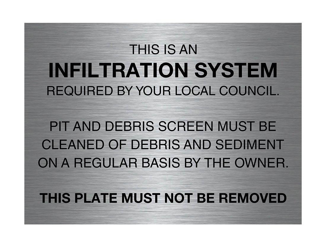 Infiltration System Sign