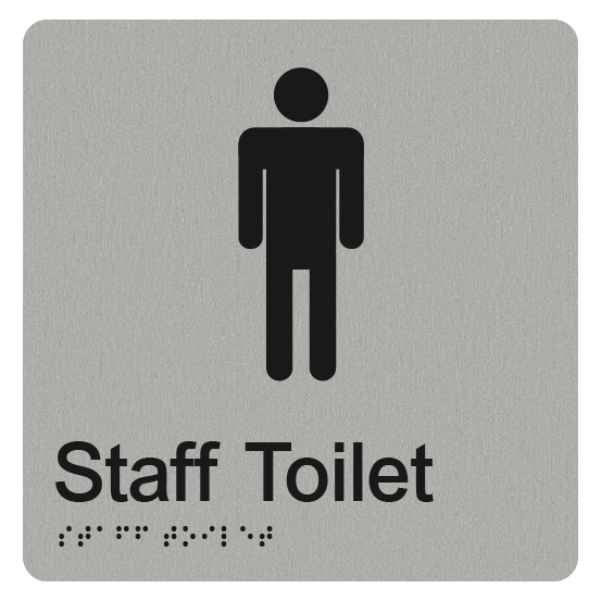 Male Staff Toilet Signs