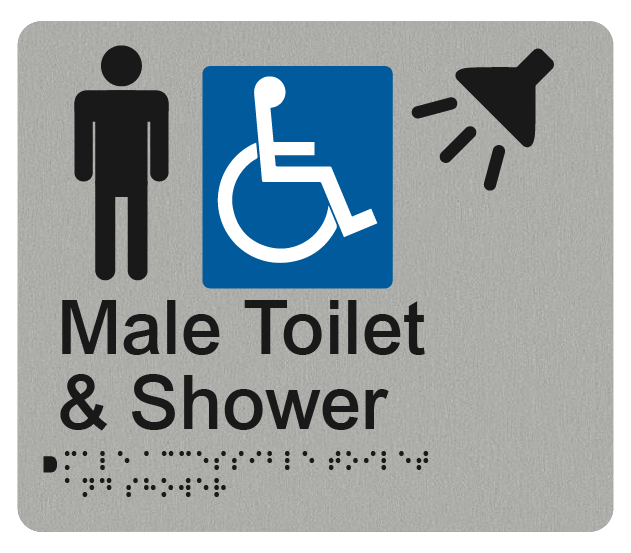 Male Toilet & Shower Accessible LH/RH