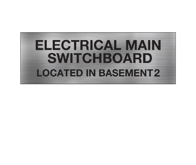 Electrical Main Switchboard Located in basement 2