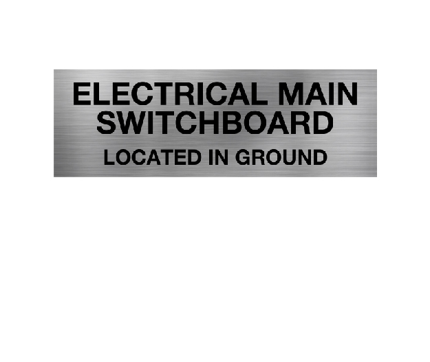 Electrical Main Switch Board Ground