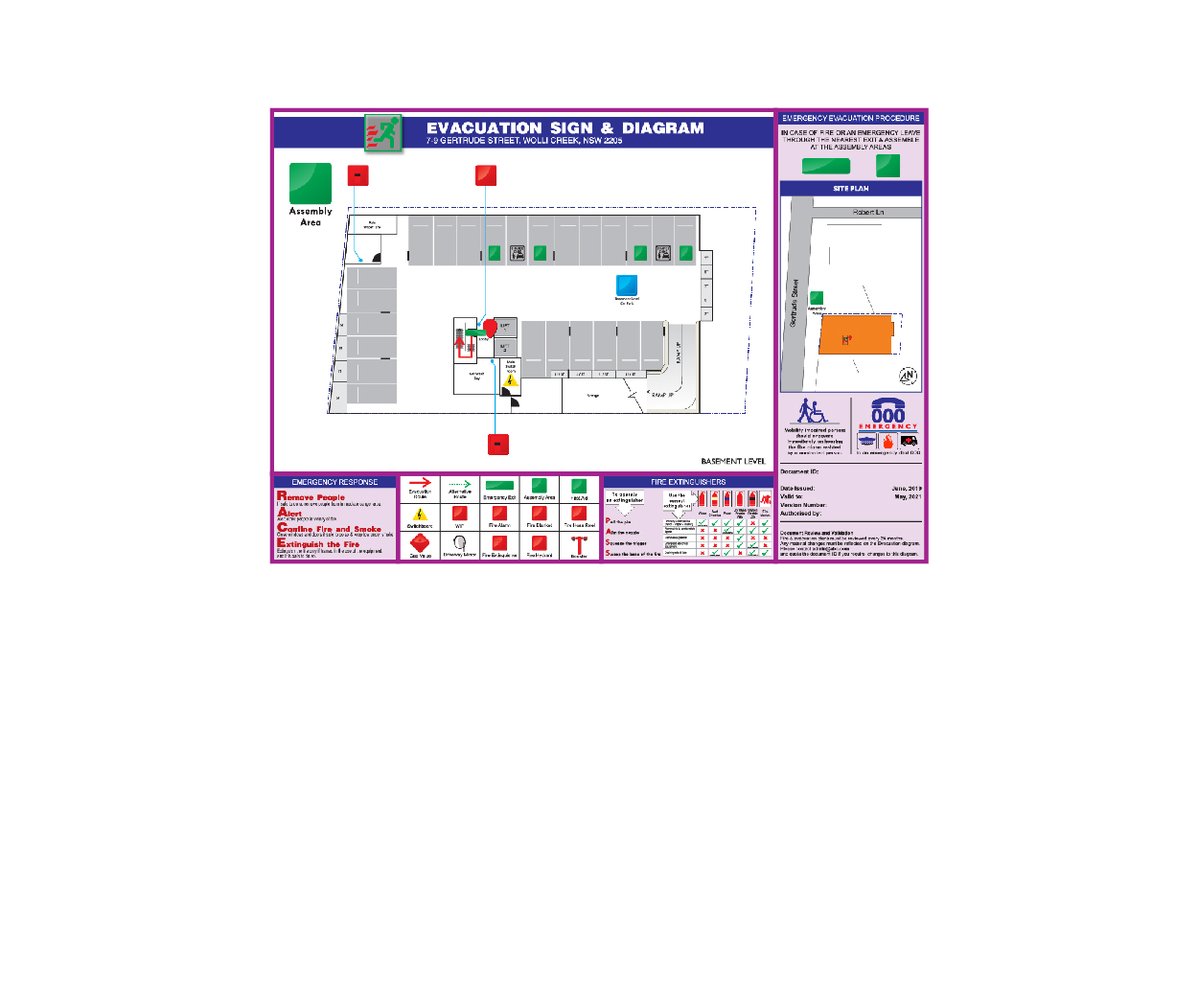 Fire Evacuation Diagram Fire Evacuation Diagram