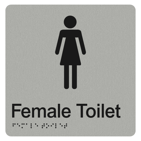 Female Toilet Braille Signs