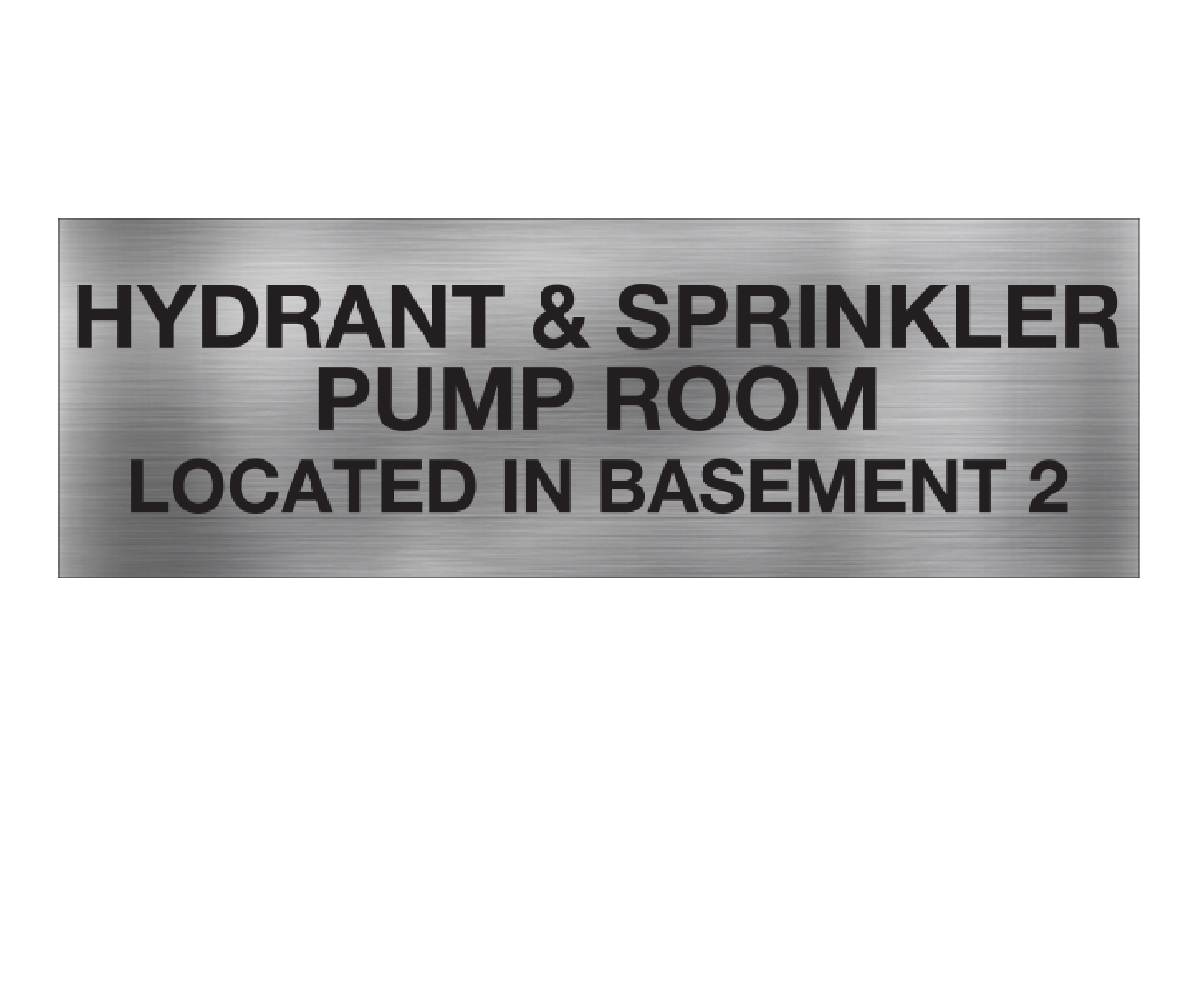 Hydrant and Sprinkler Pump Room Located in Basement 2