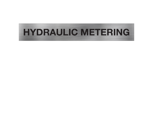Hydraulic Metering Hydraulic Metering