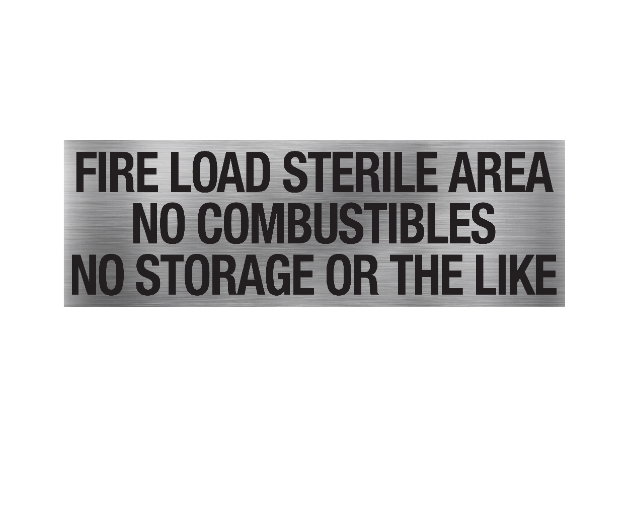 Fire Load Sterile Area Fire Load Sterile Area