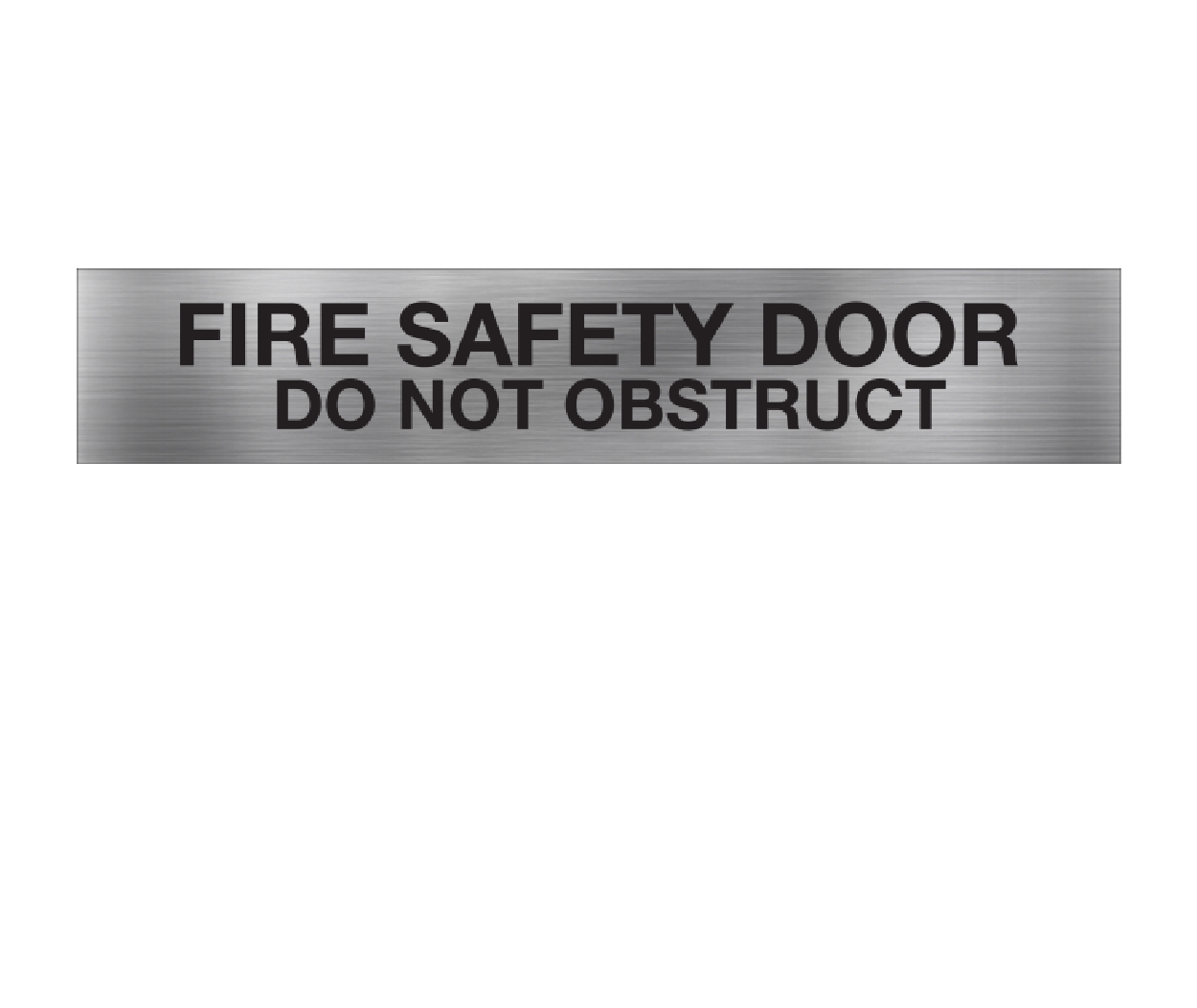 Fire Safety Door Do Not Obstruct