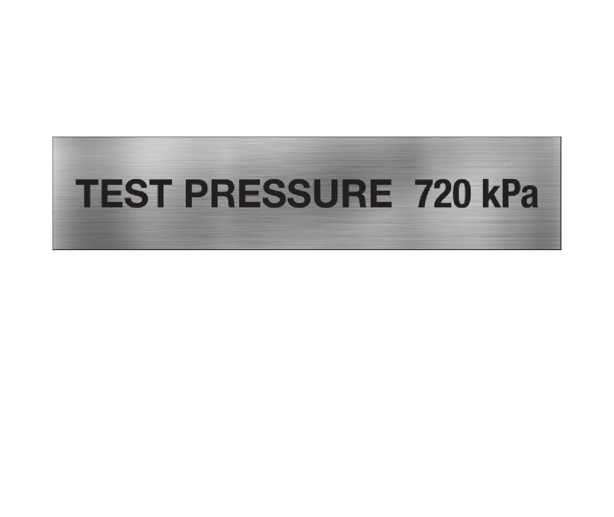 Test Pressure 720 kPa