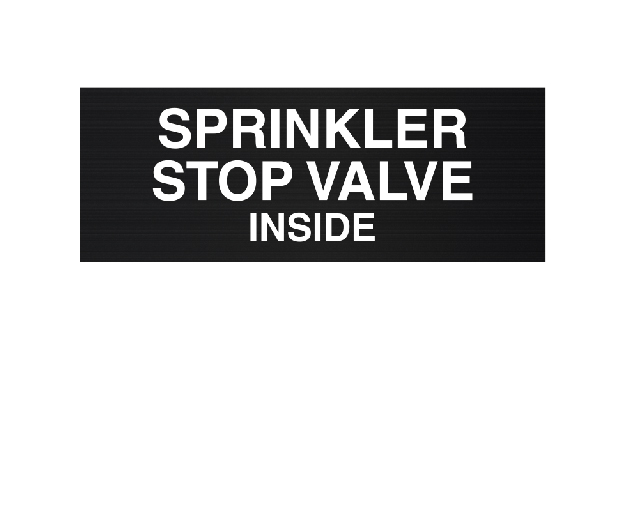 Sprinkler Stop Valve Inside