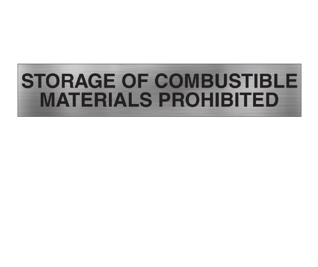 Storage for combustible material prohibited