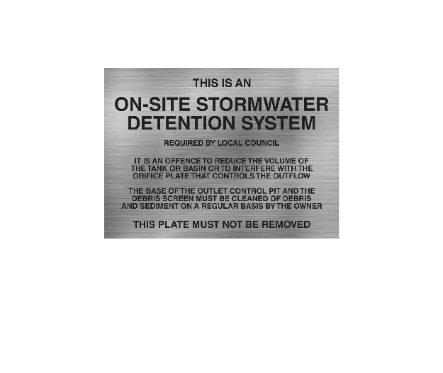 Stormwater Detention Stormwater Detention