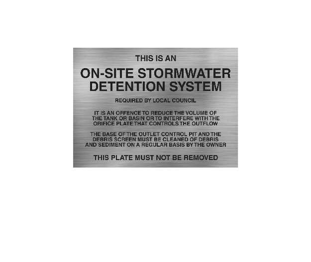 On-Site Stormwater Detention OSD