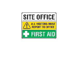 White Multi-Use Sign