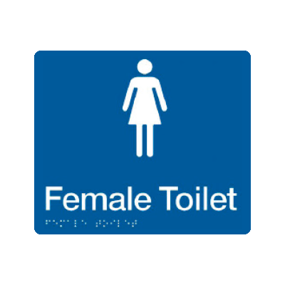 Toilet Braille (F) Signs 1