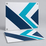 Corflute signs — plain and optional corner eyelets