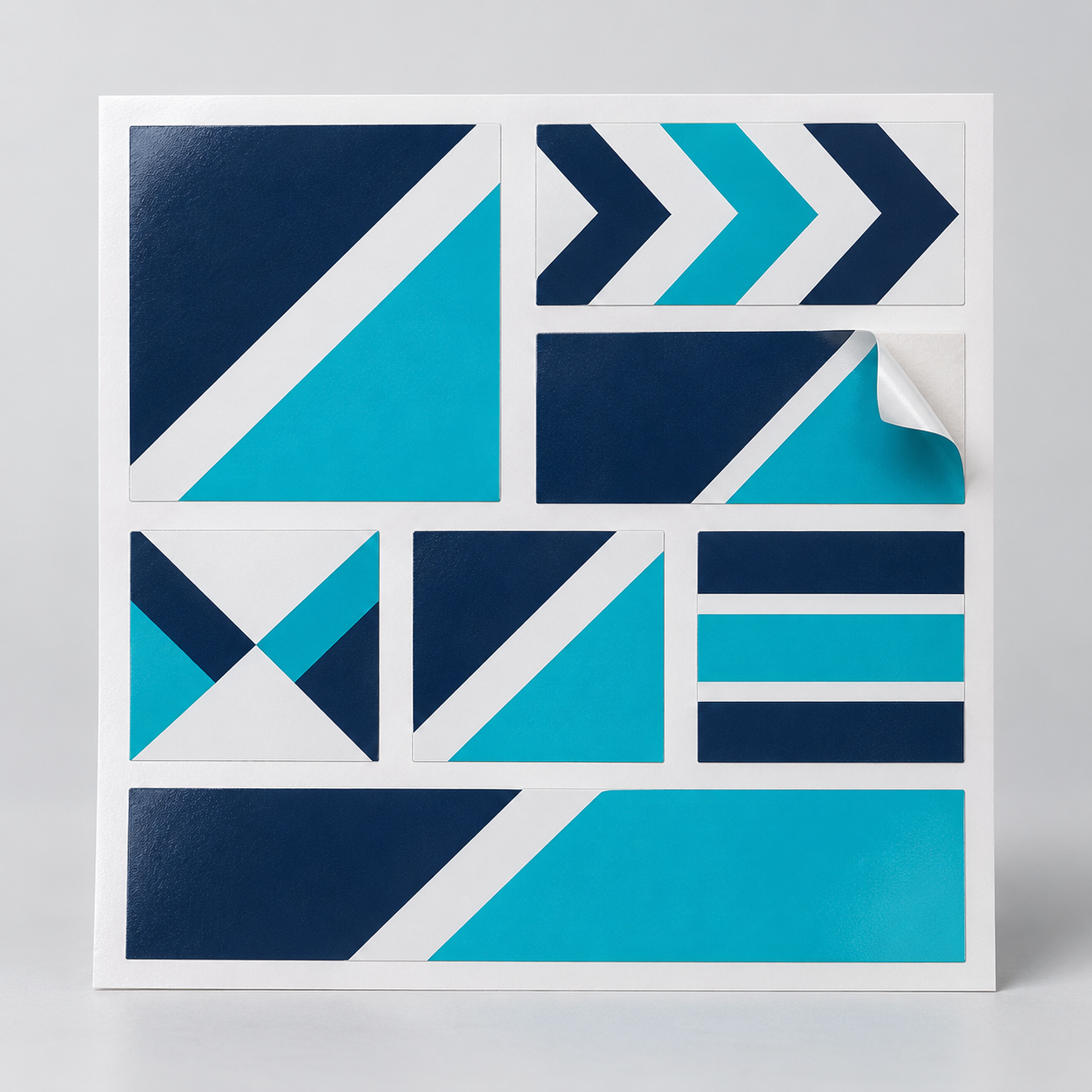 Stickers — sheet and peel detail
