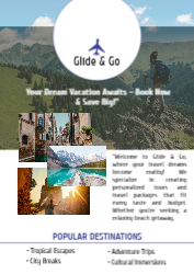 Travel the World Flyer Front