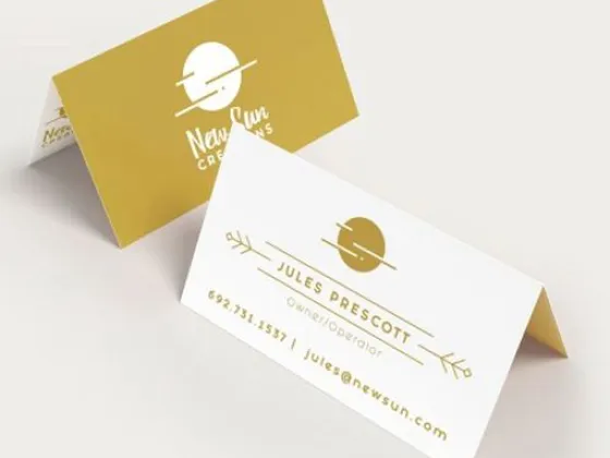 Folded Business Cards 3