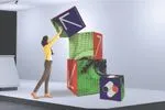Fabric Display Cubes 1