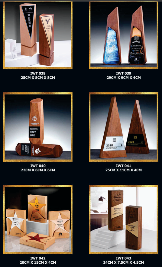 Exclusive Crystal Wooden Award 7