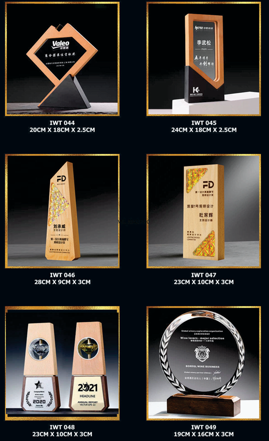 Exclusive Crystal Wooden Award 8