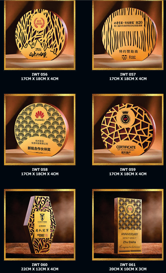 Exclusive Crystal Wooden Award 10