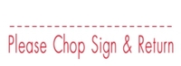 NP22 - Please Chop Sign & Return