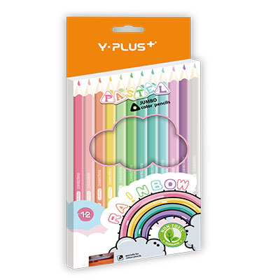 Rainbow Pastel Color Pencils - 12 Colours