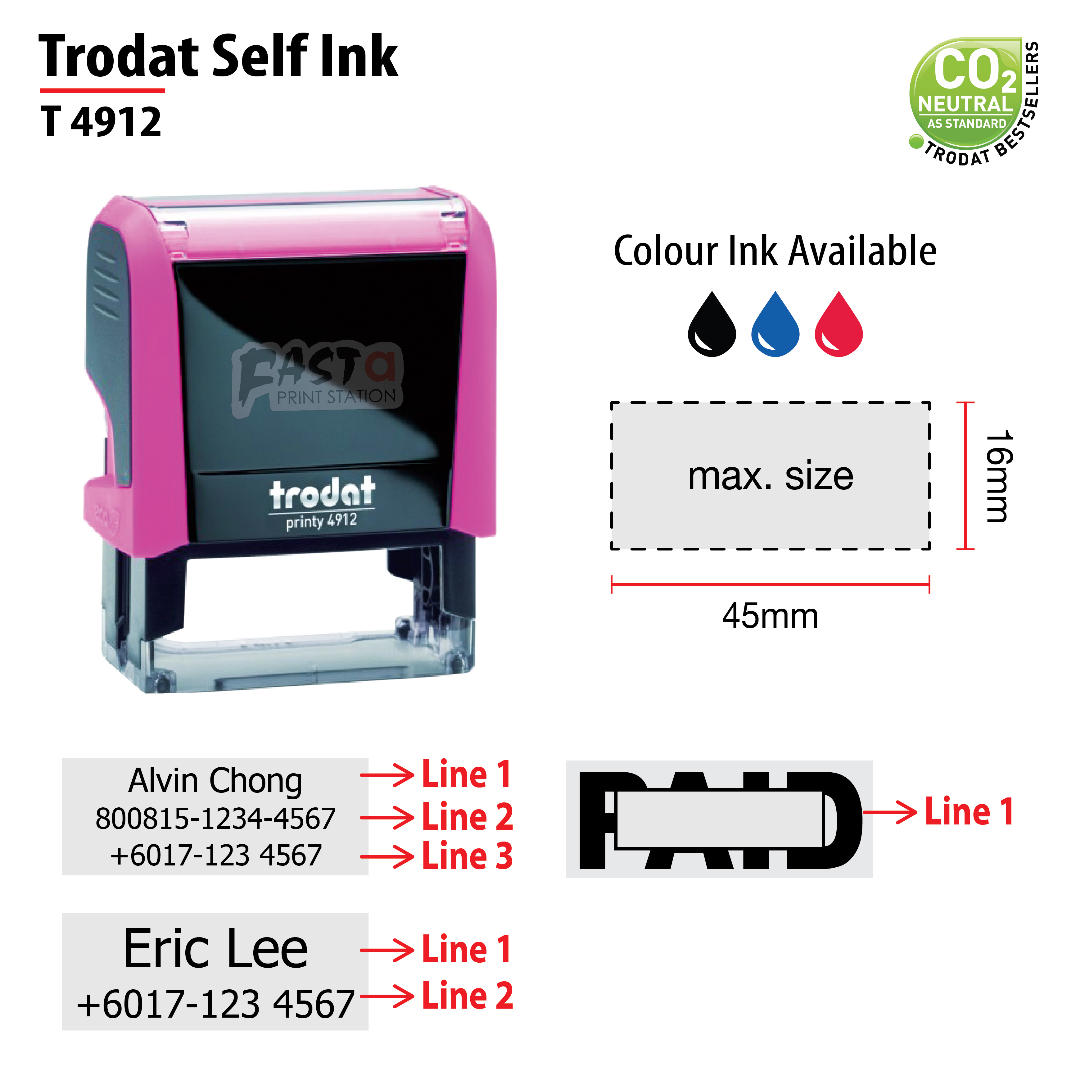 Trodat Self Ink - Fasta Group Sdn Bhd
